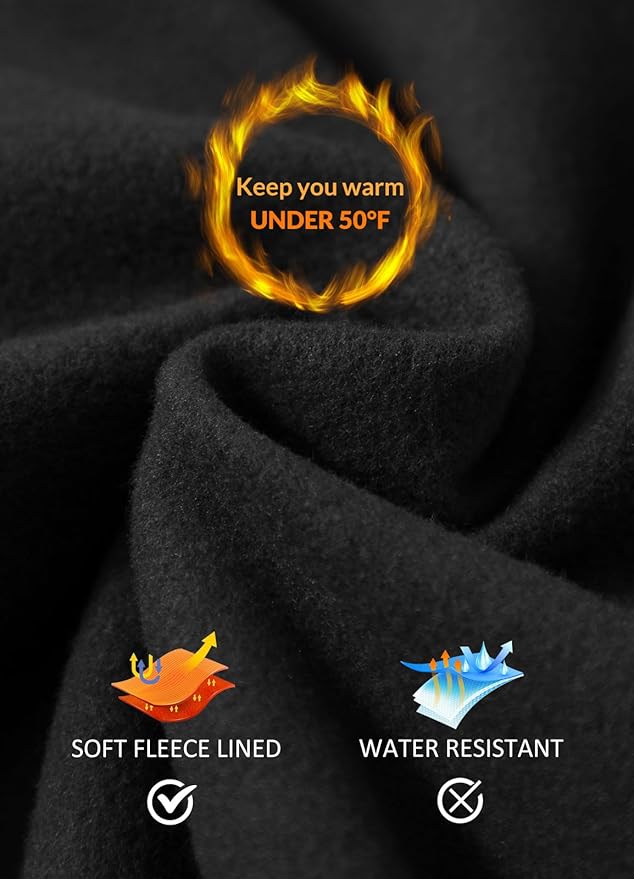 Upyogaa Women Soft Fleece Lined High Waisted Tights Thermal Warm Winter Yoga Pants