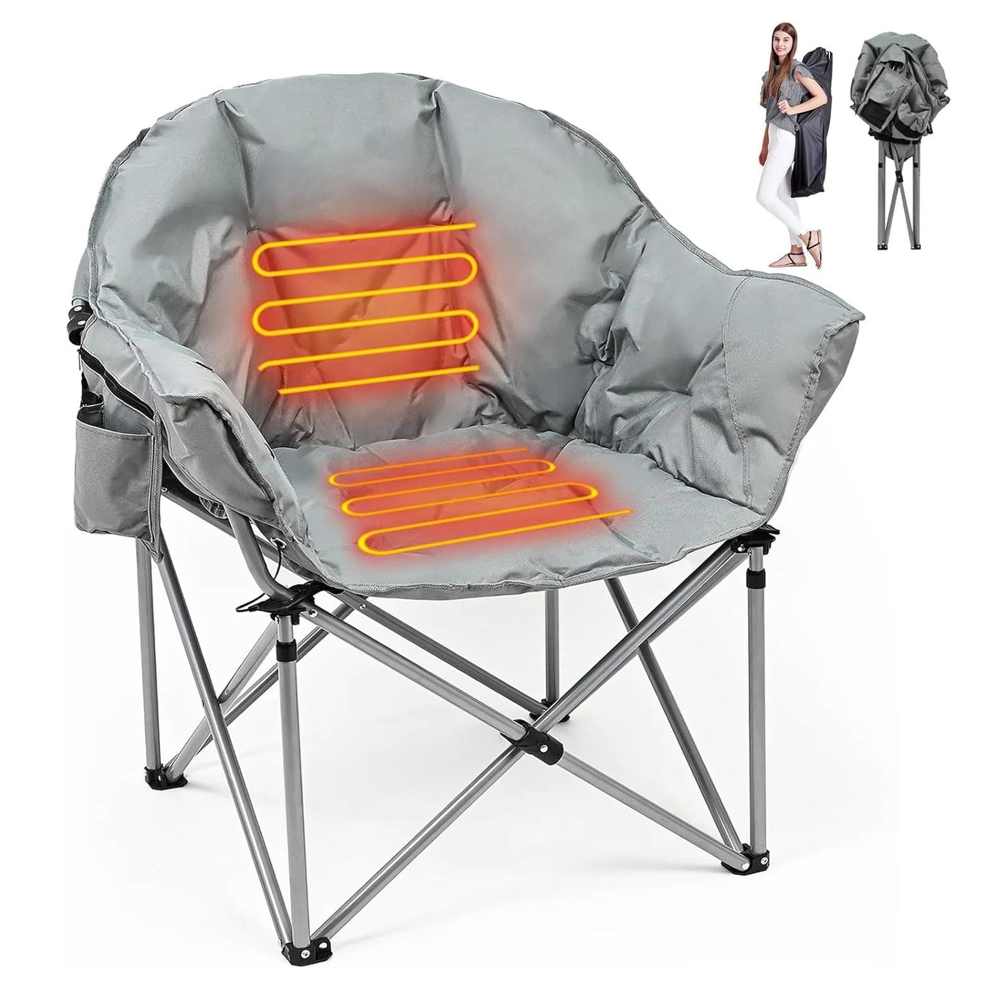 Oversized Heated Camping Chair