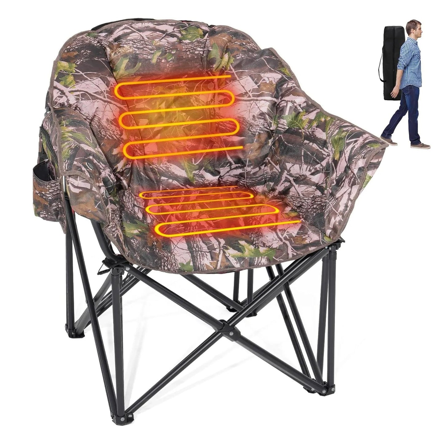 Oversized Heated Camping Chair