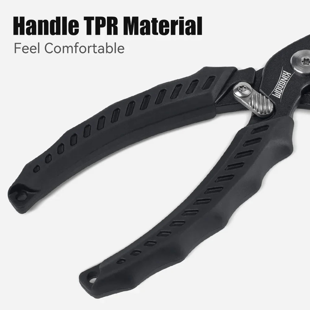 Kingdom Stainless Steel 85g 20cm Open Ring Braided Line Scissors Wire Cutter Hook Remover Multi-function Pliers