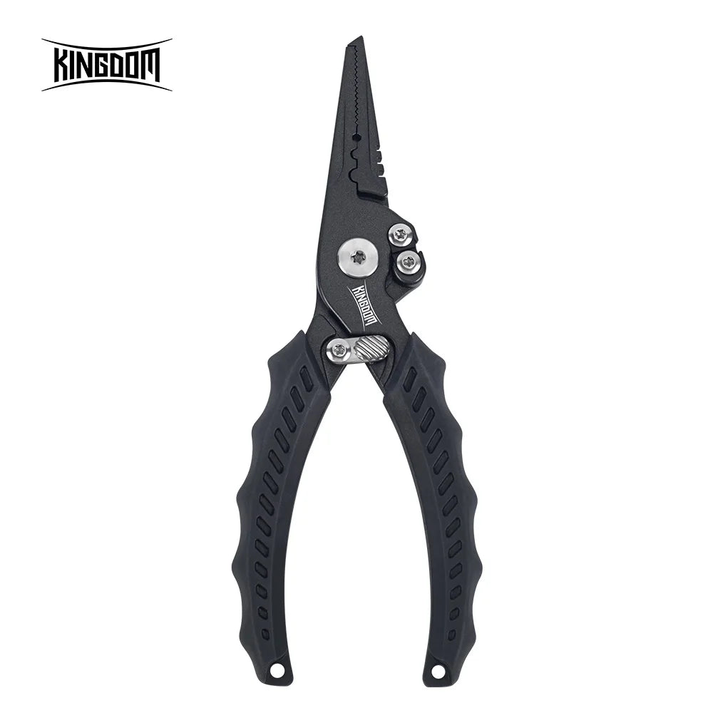 Kingdom Stainless Steel 85g 20cm Open Ring Braided Line Scissors Wire Cutter Hook Remover Multi-function Pliers