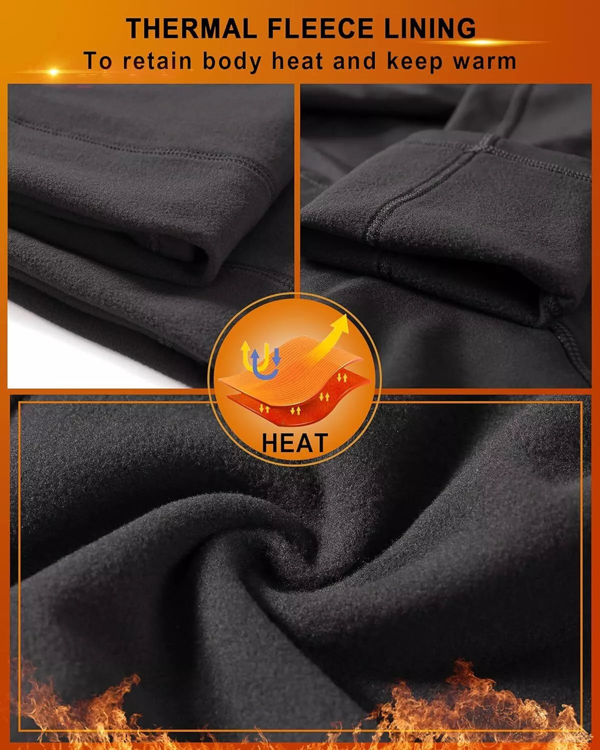 Upyogaa Women Soft Fleece Lined High Waisted Tights Thermal Warm Winter Yoga Pants